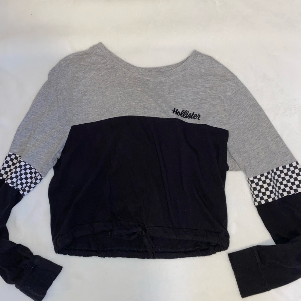Hollister tie cropped long sleeve